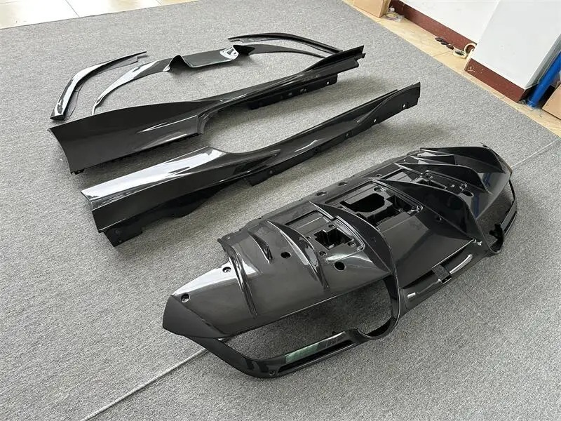 Dry Carbon Fiber Bodykit OEM Style for  F8 Carbon Bumper Hood Door Fender Side Skirts Spoiler